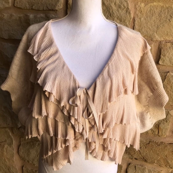 Anthropologie Sweaters - Anthropology Moth Bolero Shrug Short Sleeve S/M